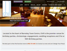 Tablet Screenshot of chillchampagnebar.co.uk